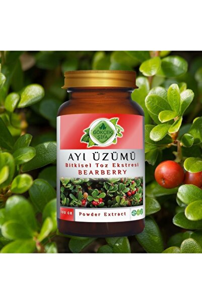 Gökçek Şifa Ayı Üzümü Toz Ekstresi 100 Gr. Cam Kavanoz