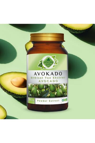 Gökçek Şifa Avokado Toz Ekstresi 100 gr. Cam Kavanoz