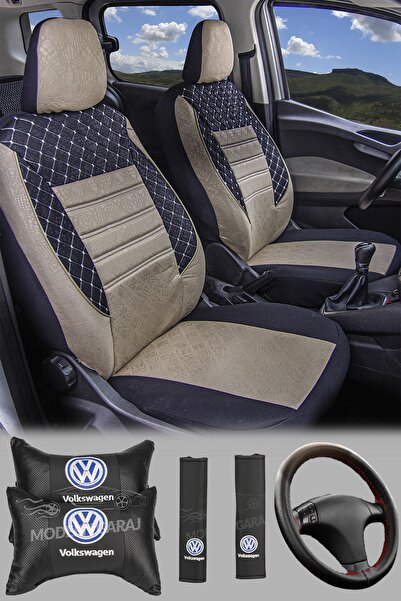 Modern Garaj مجموعة غطاء مقعد السيارة منقوش من فولكس فاجن جولف، بولو، بورا Go...