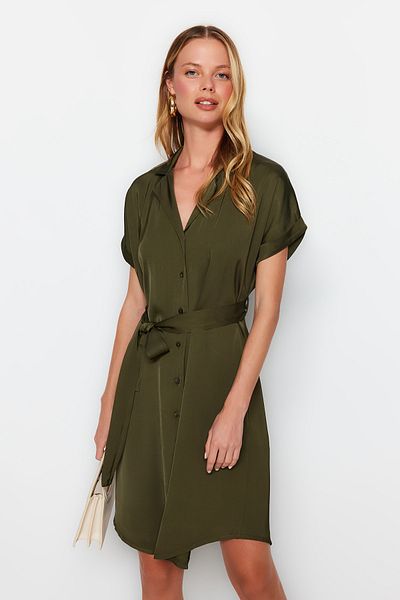 Trendyol Collection Kleid - Khaki - Blusenkleid