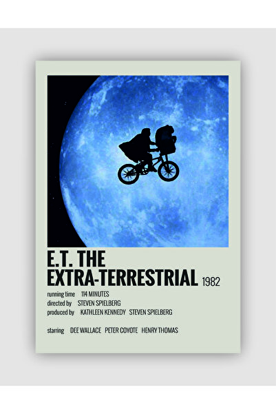 E.t. TheExtra-terrestrial Film Info Card Wall Poster