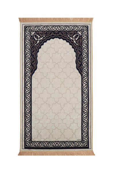 Bursa İpek Stone Velvet Rug Prayer Rug