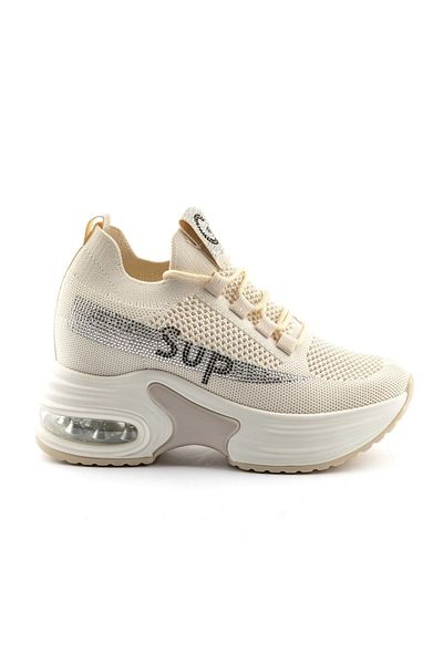Guja Pantofi de vară pentru femei, eleganti, cu toc ascuns înalt, pantofi bej
