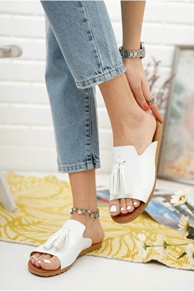 Behtah Kundura 3 τεμαχίων με φούντες άνετες γυναικείες παντόφλες για το σπίτι και έξω Προίκα Καλοκαιρινές καθημερινές παντόφλες