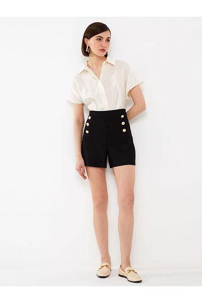 LC Waikiki Vision High Waist Standard Fit Women's Shorts