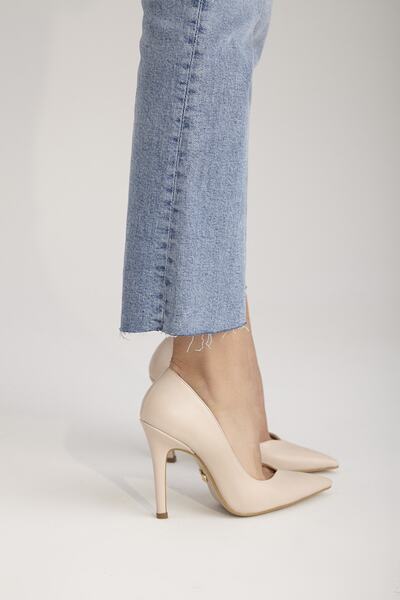 AYAKKABI PRENSİ Sensual Nude Mat 10 Cm Kadın Stiletto, Topuklu Ayakkabı