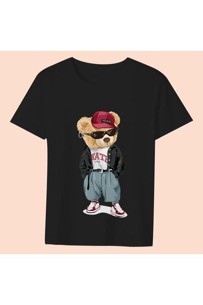 GALASHOP تي شيرت مطبوع عليه تيدي موديل 48