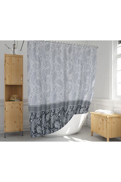 Zethome Κουρτίνα μπάνιου Μονόφυλλο 1x110x200 Κουρτίνα μπάνιου 2102