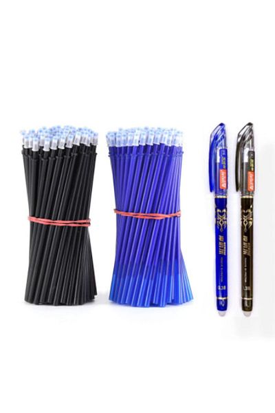 Artus Tedarik Heat-Flying Refil Pen, Black-Blue Set 50 Pieces