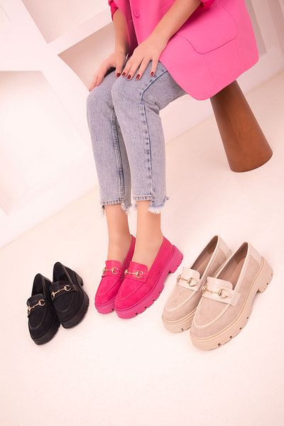 SOHO Fuchsia Suede Women's Casual Shoes 18012