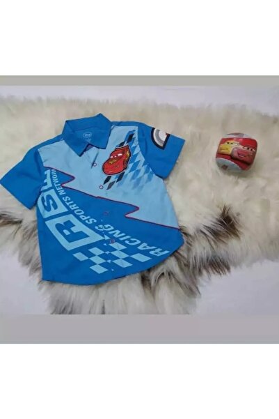 Disney Collection Cars Mavi Gömlek