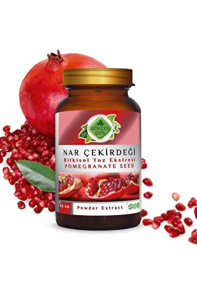 Gökçek Şifa Nar Çekirdeği Toz Ekstresi 90 Gr Cam Kavanoz