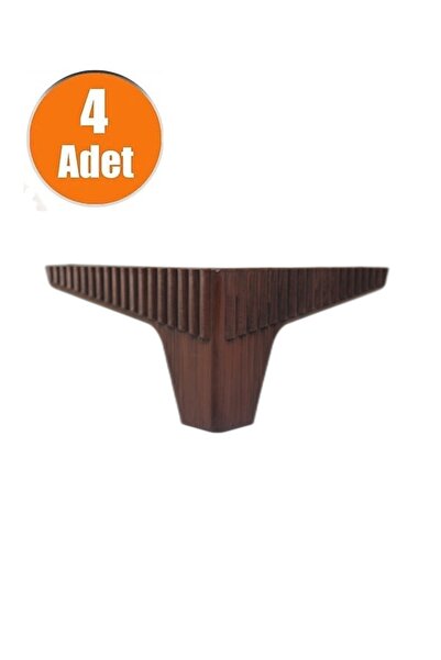 Moda Power MODA ZENİT 12 CM KOLTUK VE CEKYAT AYAGI CEVİZ RENK (4 ADET)