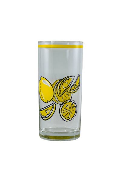 SIGMA GLASS Limon Desenli Cam Bardak