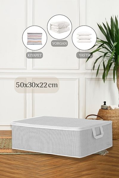 Meleni Home Τύπος βάσης καναπέ-κρεβάτι Pillow Clothing Bag Storage - Under Base Organizer Bag 50 X 30 X 22 cm