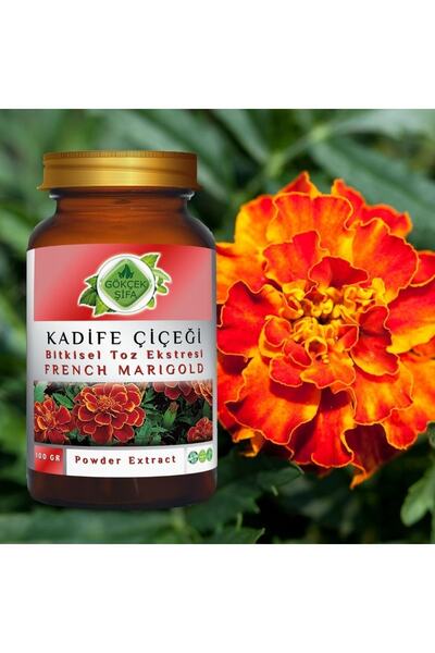 Gökçek Şifa Kadife Çiçeği Toz Ekstresi 100 Gr. Cam Kavanoz