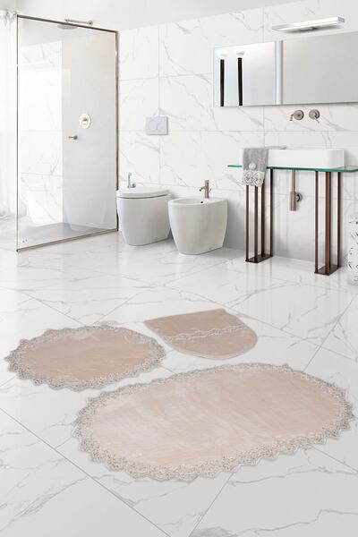 Bonny Home Set covoraș de baie din dantelă Venus Mink Set de toaletă Dowry