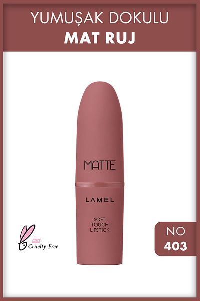 Lamel Cosmetics Lamel Matte Soft Touch Lipstick Lasting Matte Lipstick No 403 3,8g