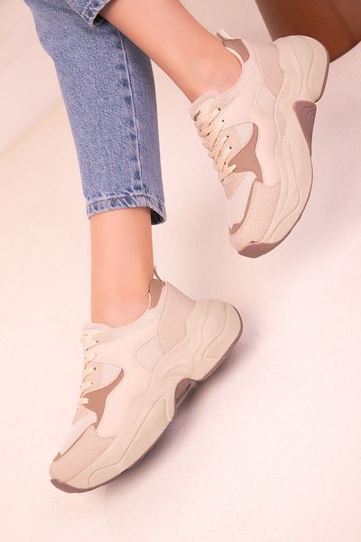 SOHO Skin-Brown Women's Sneakers 18118