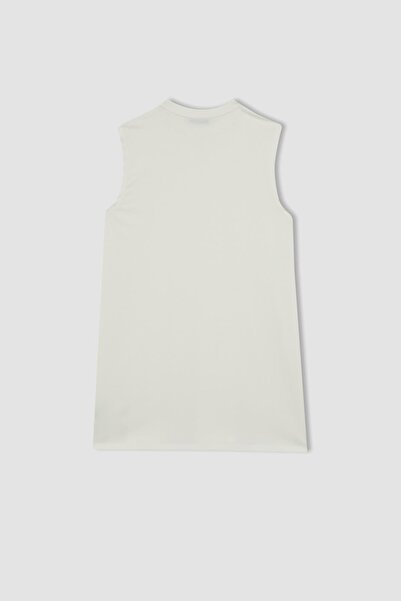 DeFacto Regular Fit Crew Neck Sleeveless Tunic
