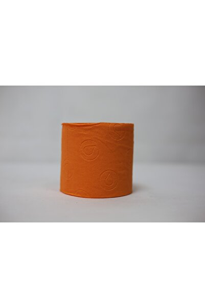 AS7 MARKET Renova Renkli Tuvalet Kağıdı Turuncu 2'li Pvc Şeffaf