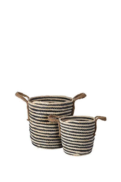 BOYNER EVDE Sepet Basket Set Straw Set Of 2