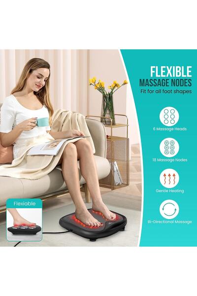 Eragon ERG-781 Shiatsu 18 Nodes Ovmalı Isıtmalı Sırt ve Ayak Masaj Aleti