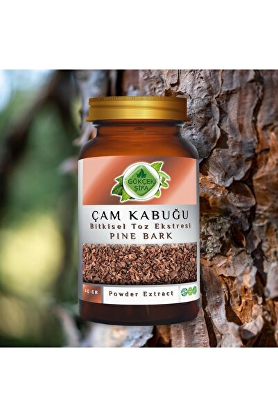 Gökçek Şifa Çam Kabuğu Toz Ekstresi 40 Gr. Cam Kavanoz