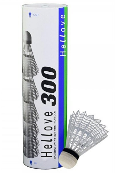 Hellove Badminton Topu 6 Lı Set Beyaz Mantar Uçlu Bedminton Topu