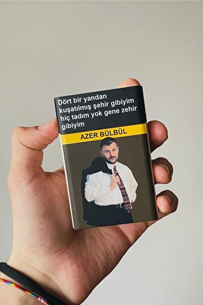 Namgo Azer Bülbül Dört Bir Yandan Plastik Sigara Tabakası Kutusu