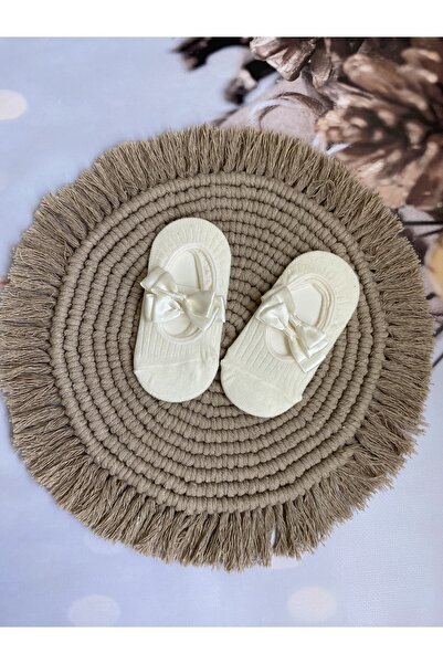 Mini Kids Baby جوارب راقصة الباليه باللون الكريمي للفتيات الصغيرات