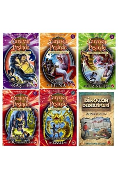 Beyaz Balina Yayınları Adam Blade Canavar Peşinde Seti 5 5 Kitap - Dinozor De...