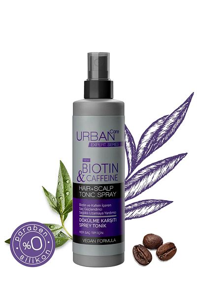 Urban Care Expert Series 200 Ml Biotin and Caffeine Anti-Shedding - Fast Growth Hair Tonic