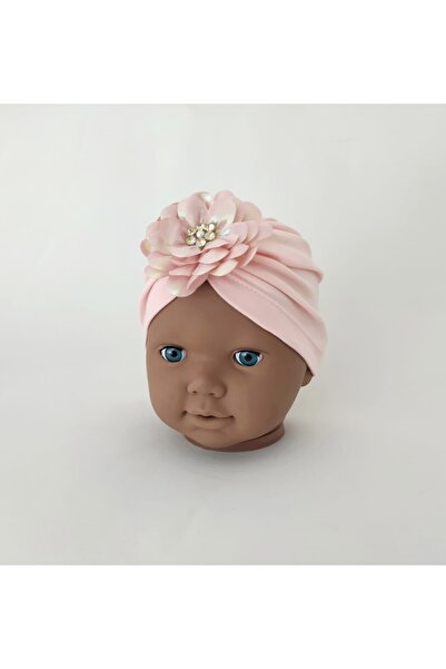 Sönmez Baby Taşlı Güllü Kız Bebe Şapka Saç Bone