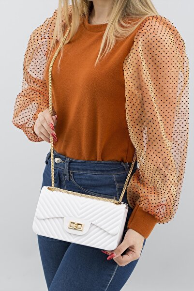 KRISTE BELL White Single Compartment Women's Crossbody Bag - 26400