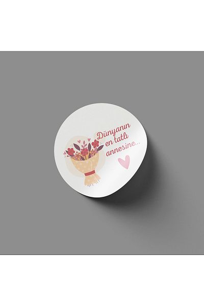 JOVÖ ÇİKOLATA To the Sweetest Mother in the World -4cm Sticker-35 Pieces