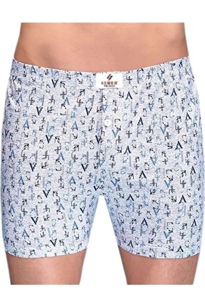 Seher Erkek Desenli Boxer 6 Lı
