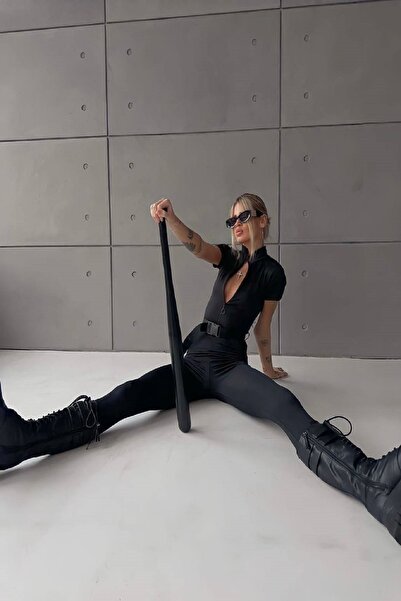 Fashiontayt Potápěčská kombinéza s krátkým rukávem a páskem na zip