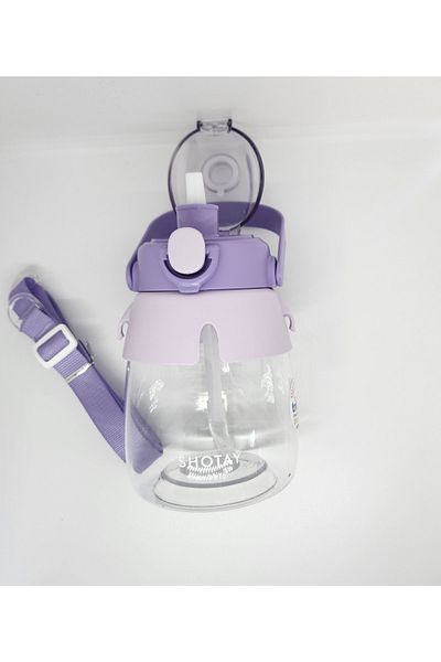 Shotay St-6642 Purple Hippo Tritan 1050ml Tritan Handle Flask