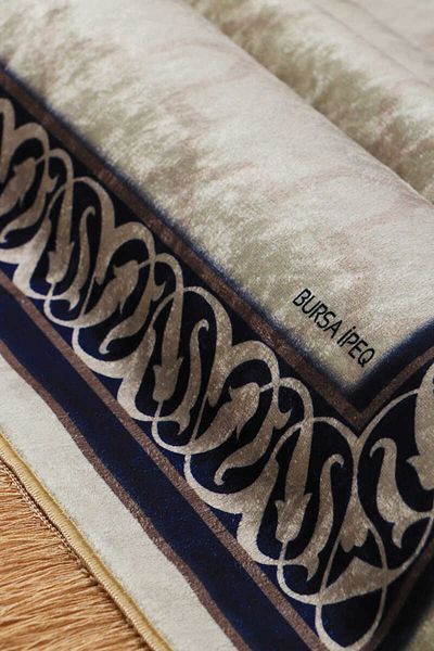 Bursa İpek Stone Velvet Rug Prayer Rug
