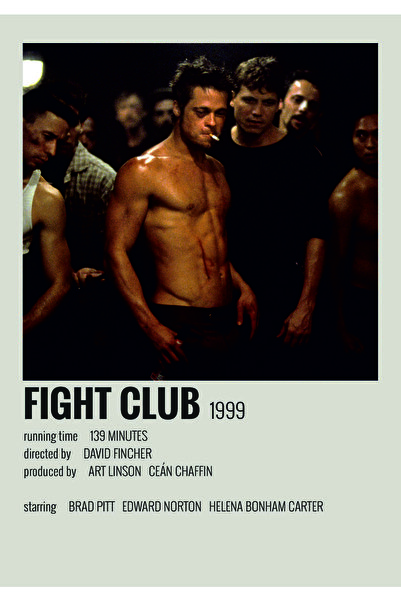 Fight Club Film Info Card Wall Poster