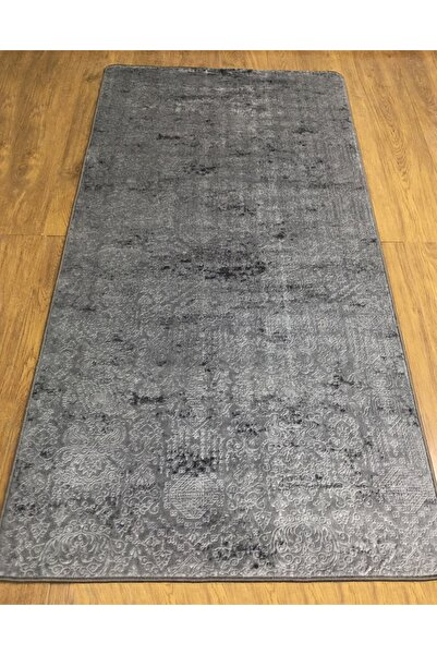 AVANTAJ Nova Antrasit Kaymaz Taban Modern Yolluk Yıkanabilir Lüks Mutfak Halısı