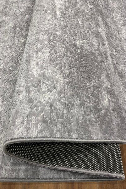 AVANTAJ Nova Gri Kaymaz Taban Modern Yolluk Yıkanabilir Lüks Mutfak Halısı