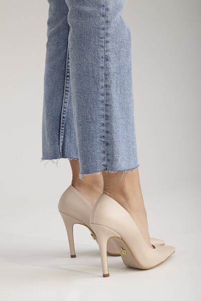 AYAKKABI PRENSİ Sensual Nude Mat 10 Cm Kadın Stiletto, Topuklu Ayakkabı