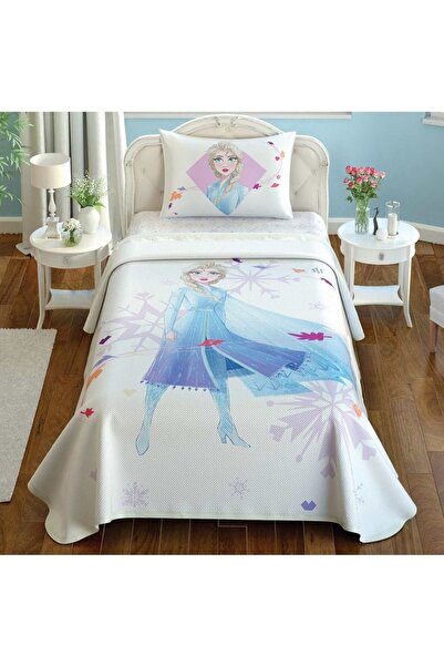 Taç Frozen 2 Elsa Tek Kişilik Pike Takımı 120x200