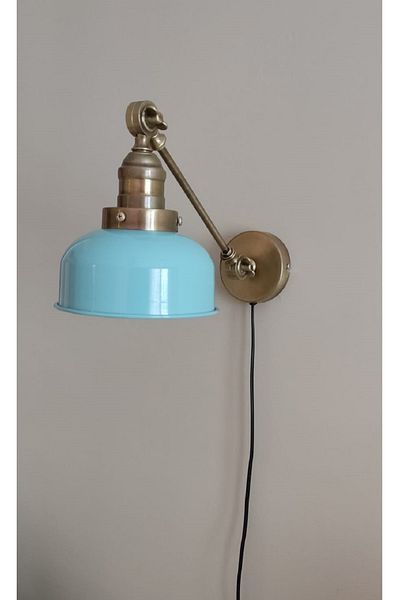 demet habek mylights Mylights Turquoise Sconce Double Joint Antique Cable