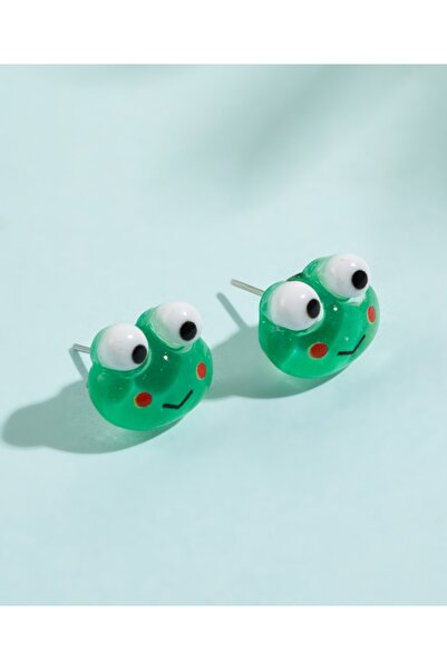 BP Tattoo Keroppi Sevimli Kurbağa 2'li Genç Ve Çocuk Küpe