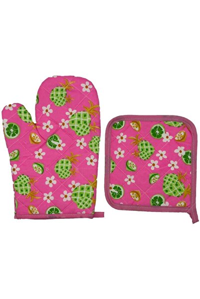 decorelax Bez Fırın Eldiveni 134 (meyve Desenli Pembe Renkli)