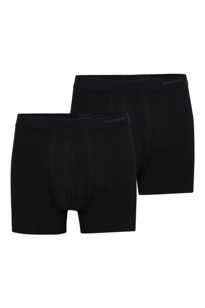 Blackspade Erkek Siyah Boxer 2'li Paket Loose Fit 9626