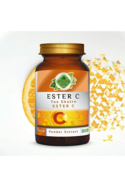 Gökçek Şifa Ester C Toz Ekstresi 100 Gr. Cam Kavanoz